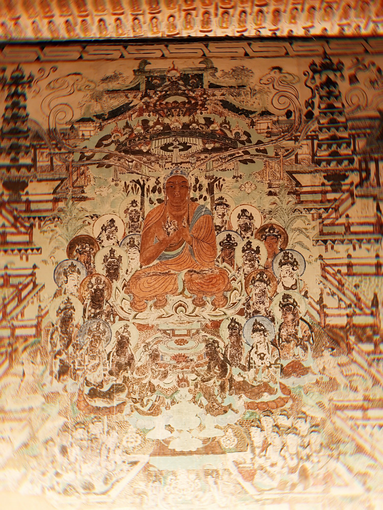 中国骨董市　掘り出し品中国唐時代　敦煌莫高窟壁画 人物像　AK1794B10-5 中国骨董市 掘り出し品中国唐時代 敦煌莫高窟壁画 人物像 AK1794B10-